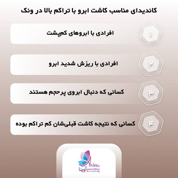 بهترین مرکز کاشت ابرو با تراکم بالا در ونک