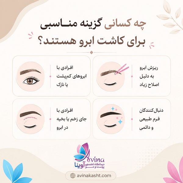 چه کسانی گزینه مناسبی برای کاشت ابرو هستند؟